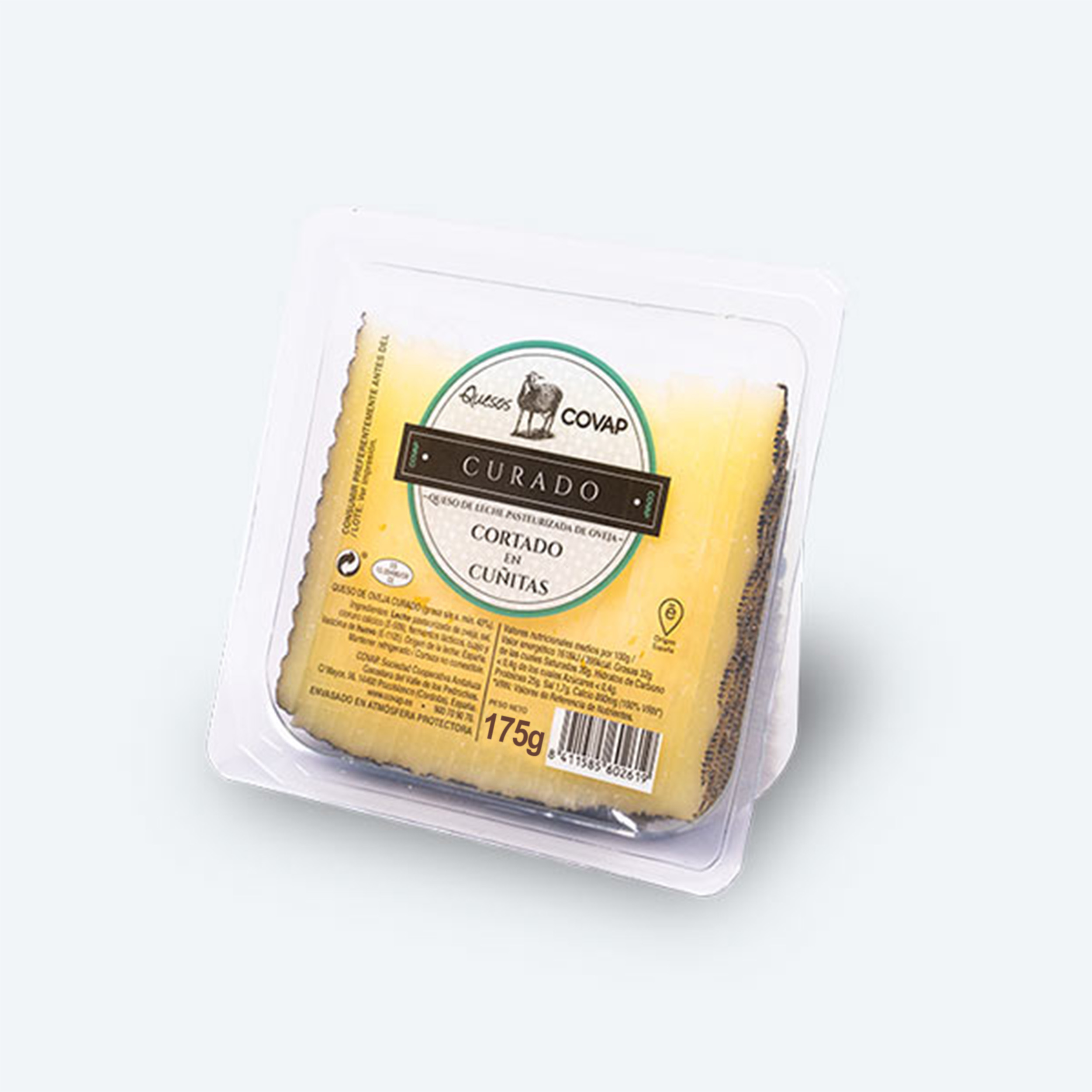 Queso de Leche Pasteurizada de Oveja Curado Cortado | Quesos COVAP