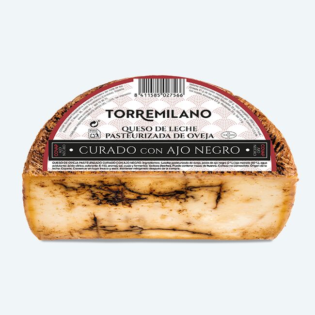 Queso de Oveja Pasteurizado Curado con Ajo Negro