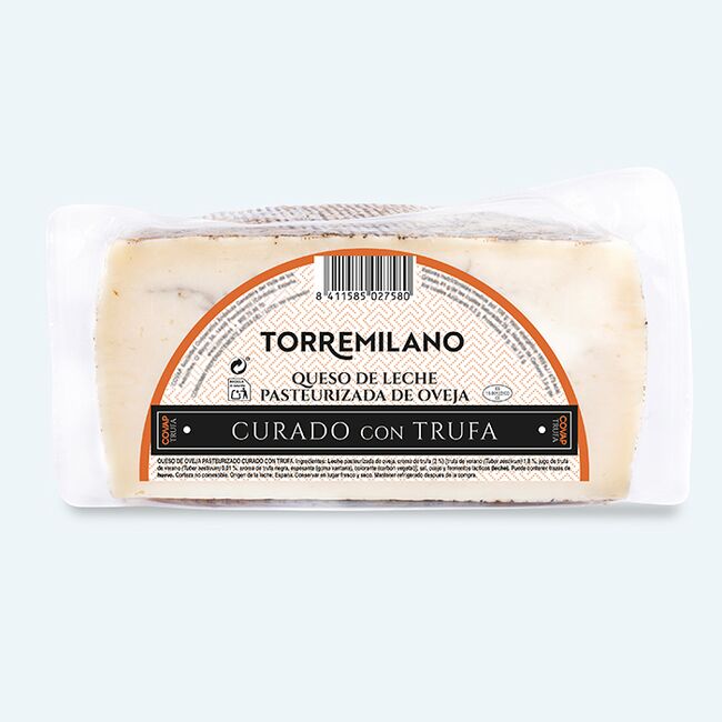 Queso de Oveja Pasteurizado Curado con Trufa
