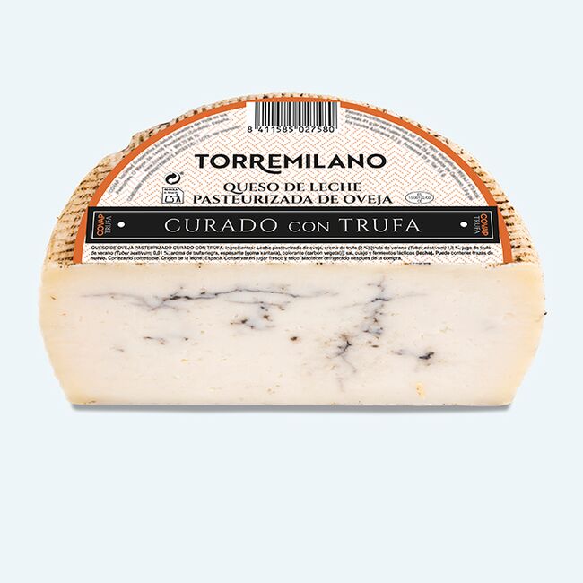 Queso de Oveja Pasteurizado Curado con Trufa
