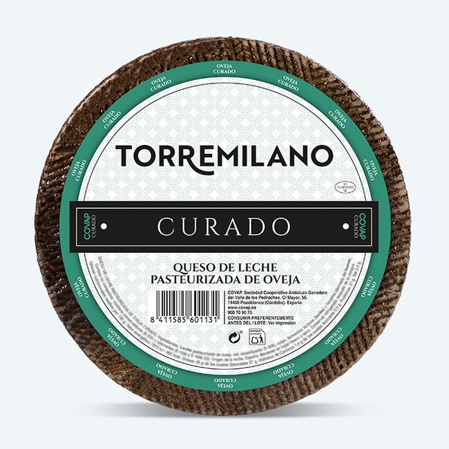 Queso de Leche Pasteurizada de Oveja Curado