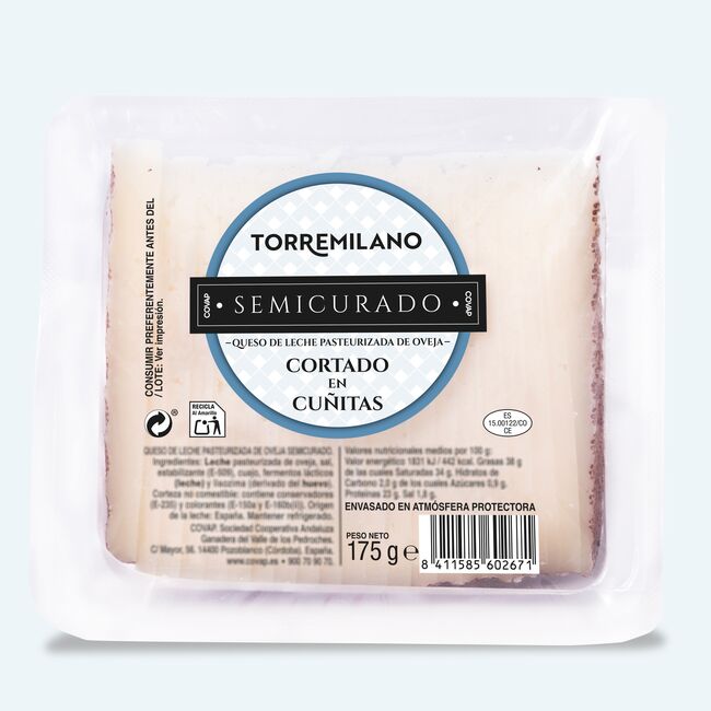 Queso de Leche Pasteurizada de Oveja Semicurado