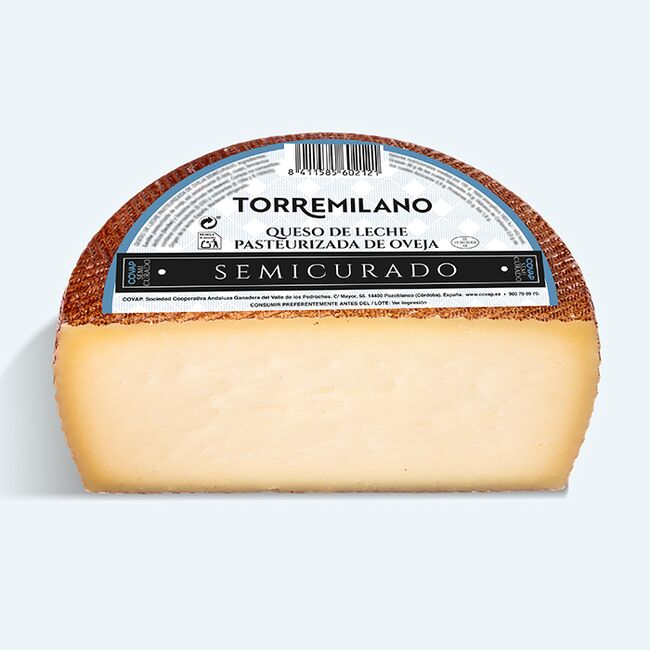 Queso de Leche Pasteurizada de Oveja Semicurado
