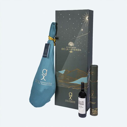 Jamón de Bellota 100% Ibérico Alta Expresión de Los Pedroches + Vino