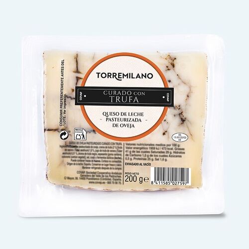 Queso de Oveja Pasteurizado Curado con Trufa